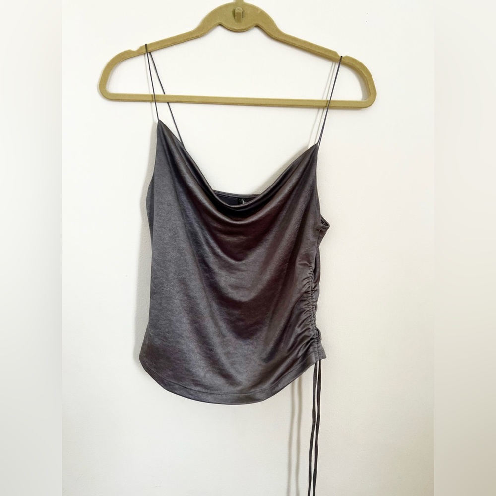 Zara Steel/Lavender Spaghetti Strap Top